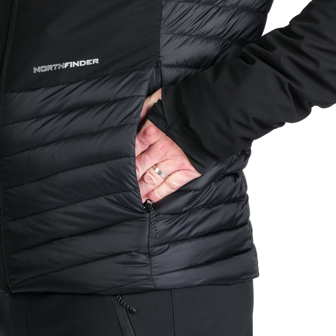 BU-5243OR men's outdoor hoody softshell hybrid jacket 3L WATSON