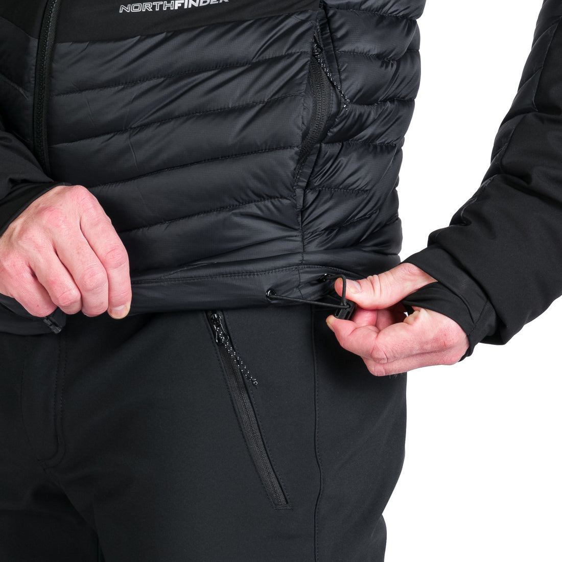 BU-5243OR men's outdoor hoody softshell hybrid jacket 3L WATSON