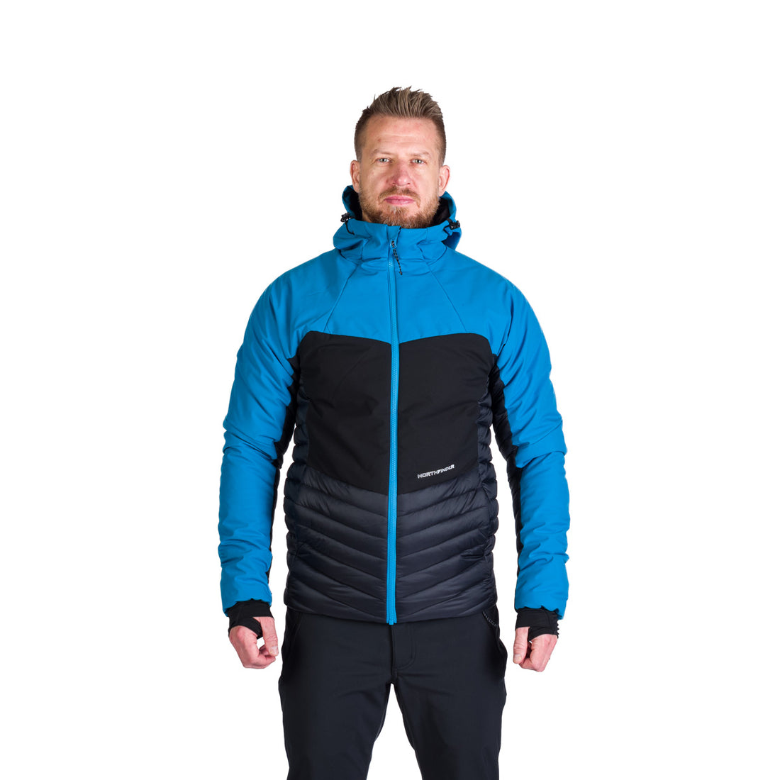 BU-5243OR men's outdoor hoody softshell hybrid jacket 3L WATSON