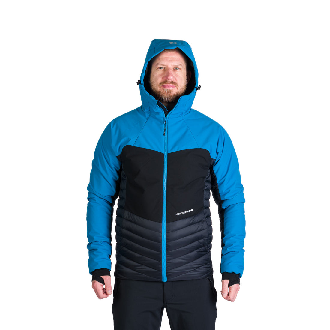 BU-5243OR men's outdoor hoody softshell hybrid jacket 3L WATSON