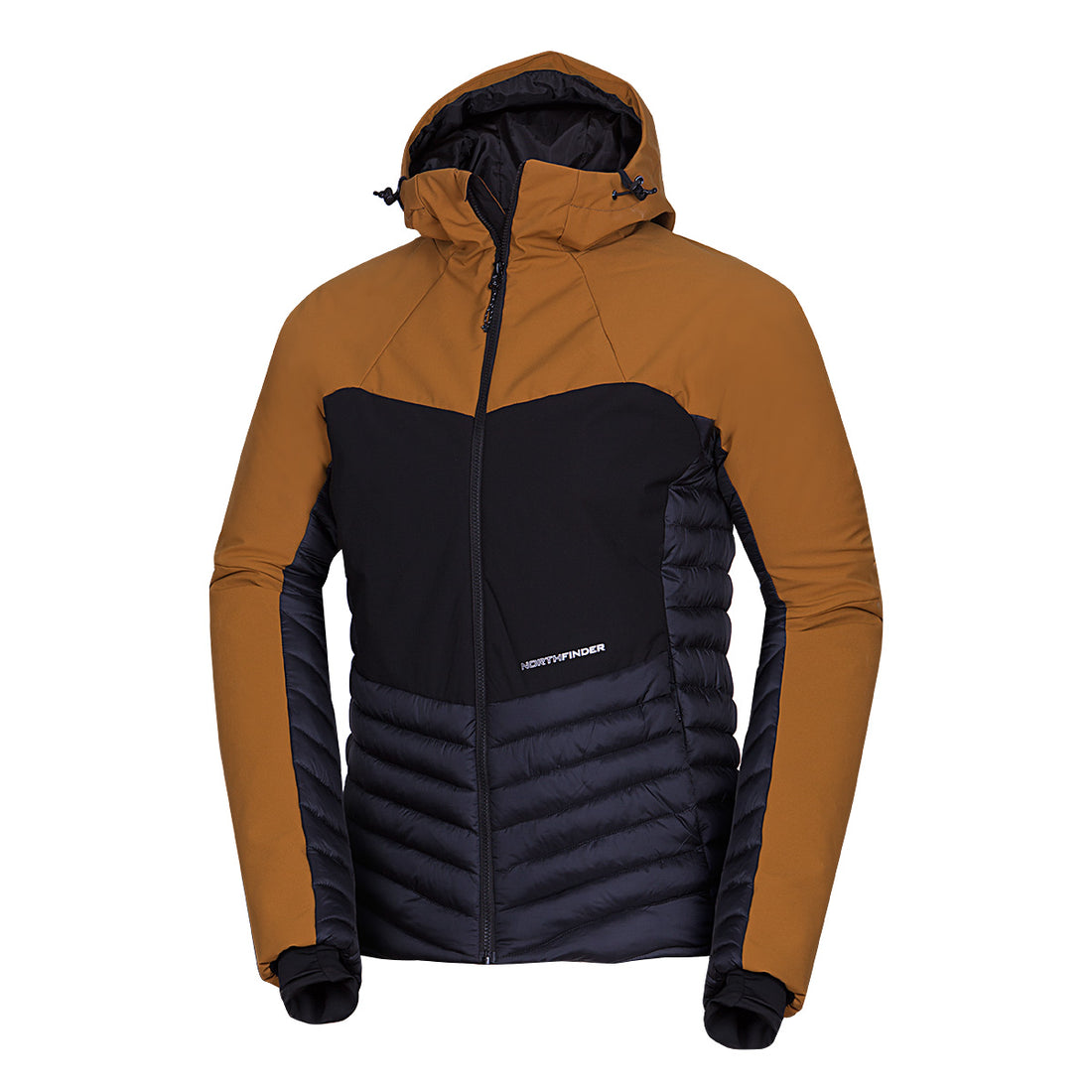 BU-5243OR men's outdoor hoody softshell hybrid jacket 3L WATSON
