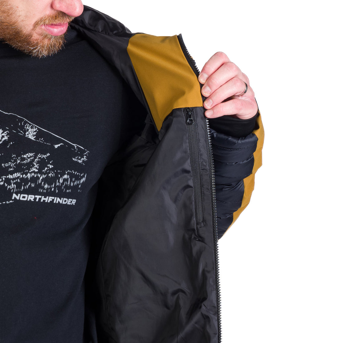 BU-5243OR men's outdoor hoody softshell hybrid jacket 3L WATSON