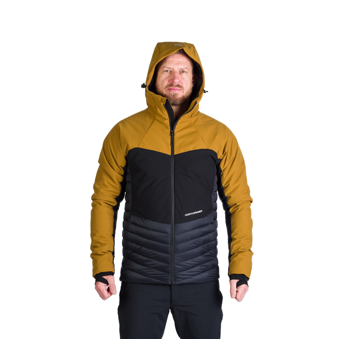 BU-5243OR men's outdoor hoody softshell hybrid jacket 3L WATSON