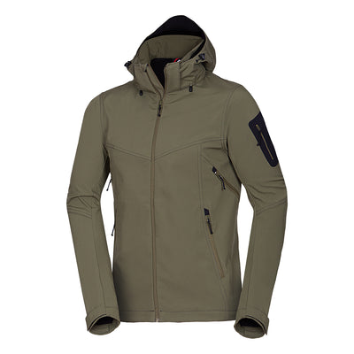 BU-5245OR men's travel softshell hood off jacket 3L GIULIO