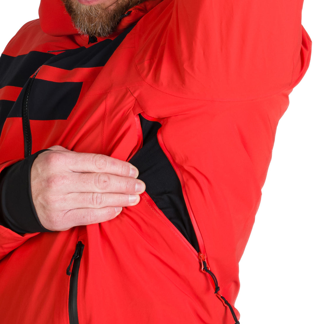 BU-5257SNW men's ski technical jacket fully featured VALERIO