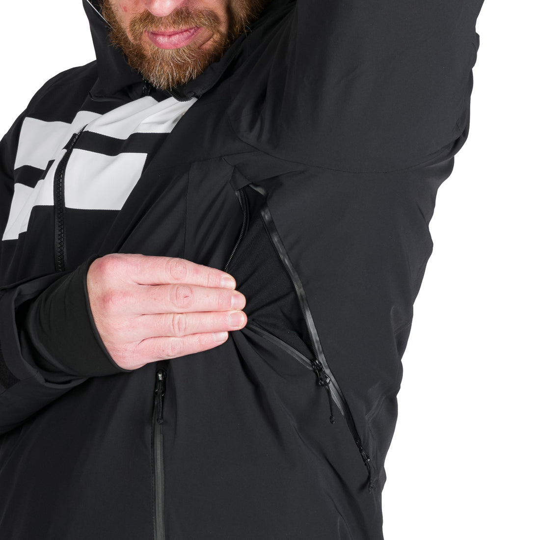BU-5257SNW men's ski technical jacket fully featured VALERIO