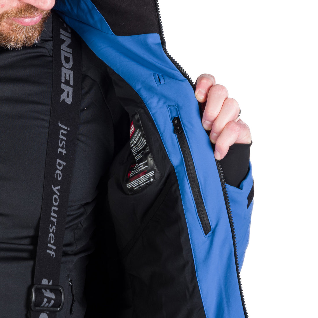 BU-5257SNW men's ski technical jacket fully featured VALERIO