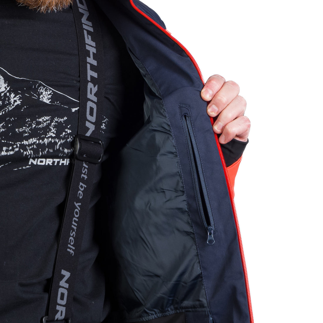 BU-5258SNW men's ski insulated comfort jacket VITTORIO