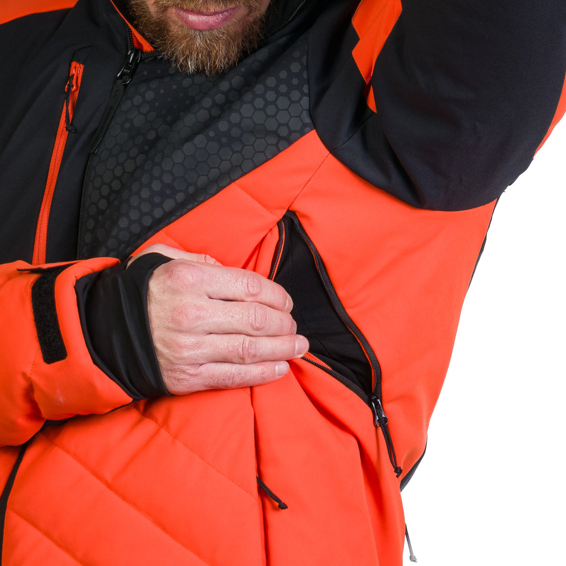 BU-5259SNW men's ski insulated comfort jacket ZENO