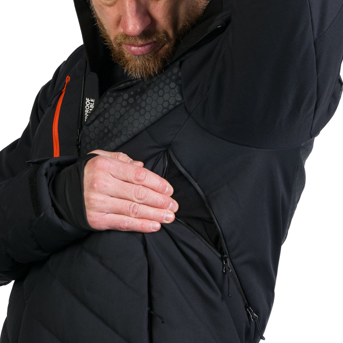 BU-5259SNW men's ski insulated comfort jacket ZENO
