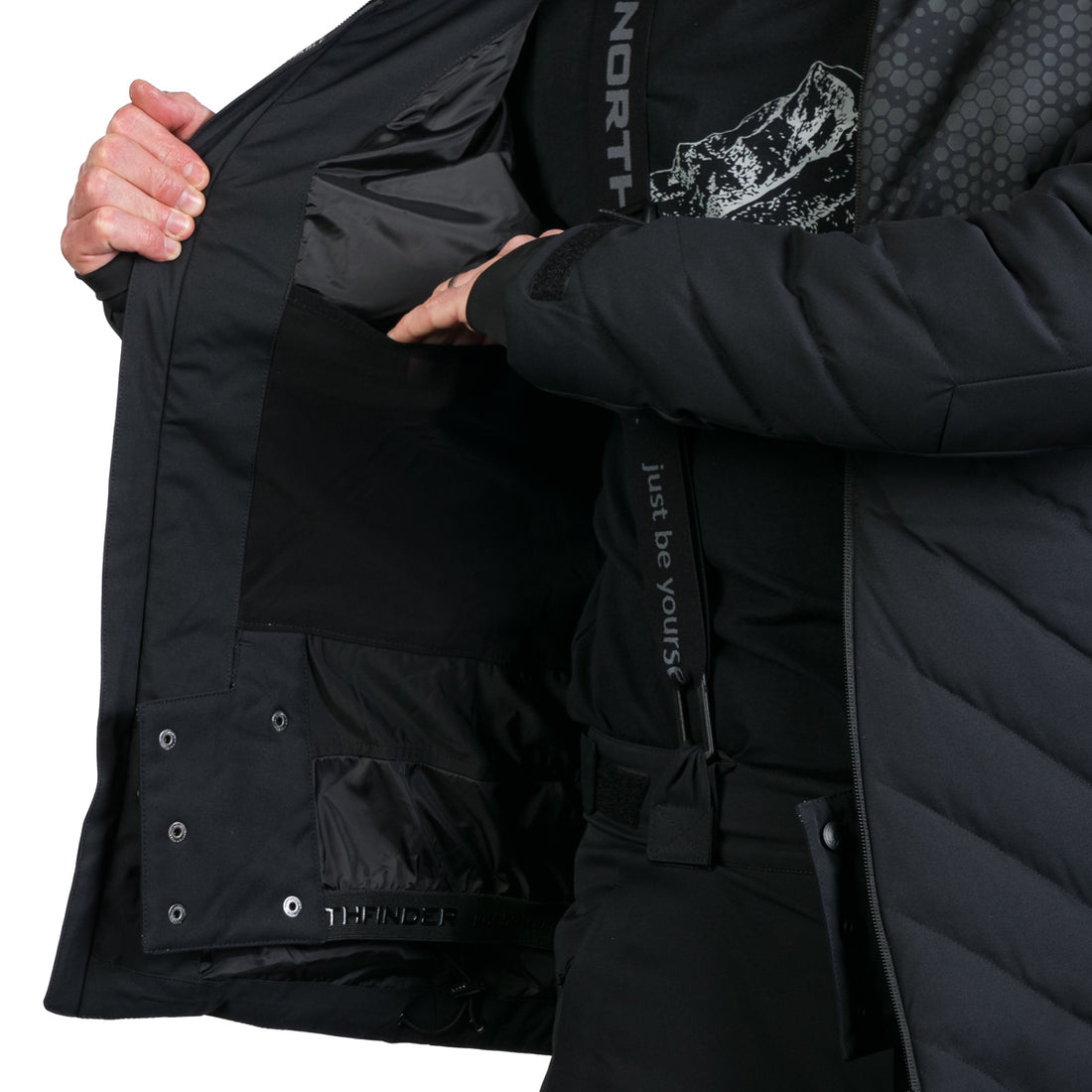 BU-5259SNW men's ski insulated comfort jacket ZENO