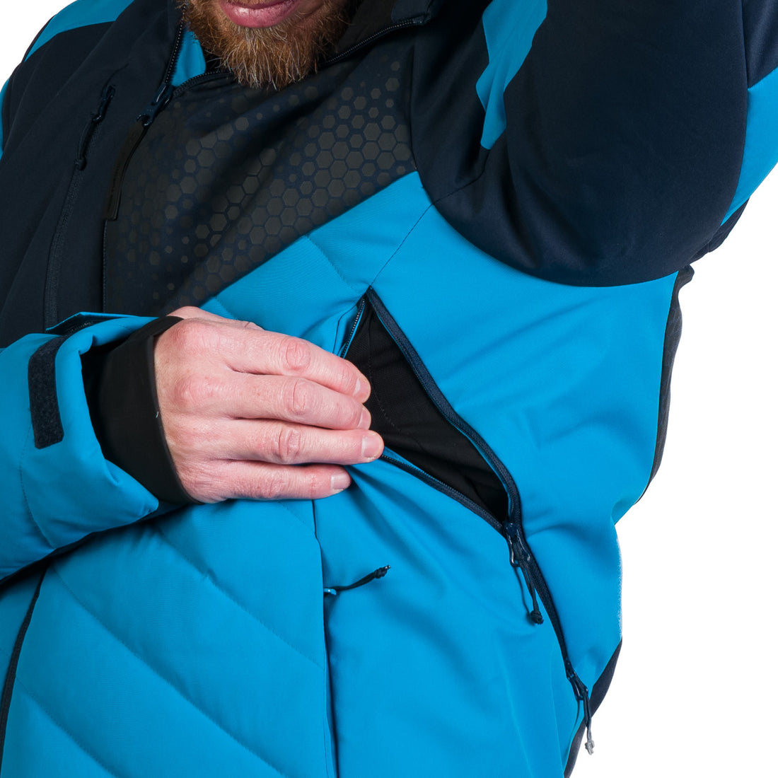 BU-5259SNW men's ski insulated comfort jacket ZENO