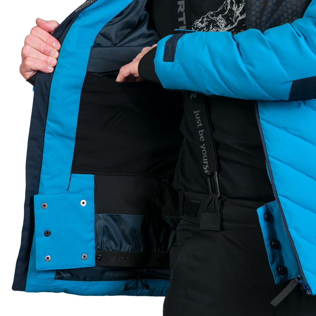 BU-5259SNW men's ski insulated comfort jacket ZENO