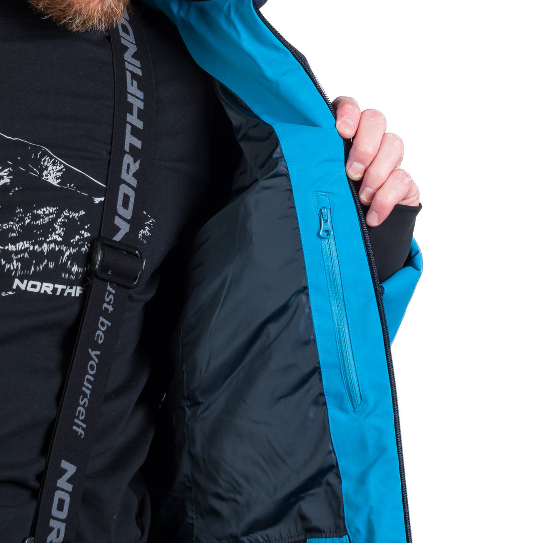 BU-5259SNW men's ski insulated comfort jacket ZENO