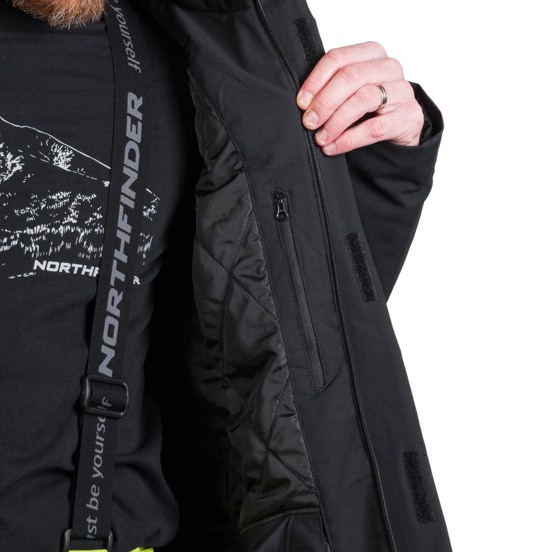 BU-5260SNW men's ski insulated trendy jacket WASH