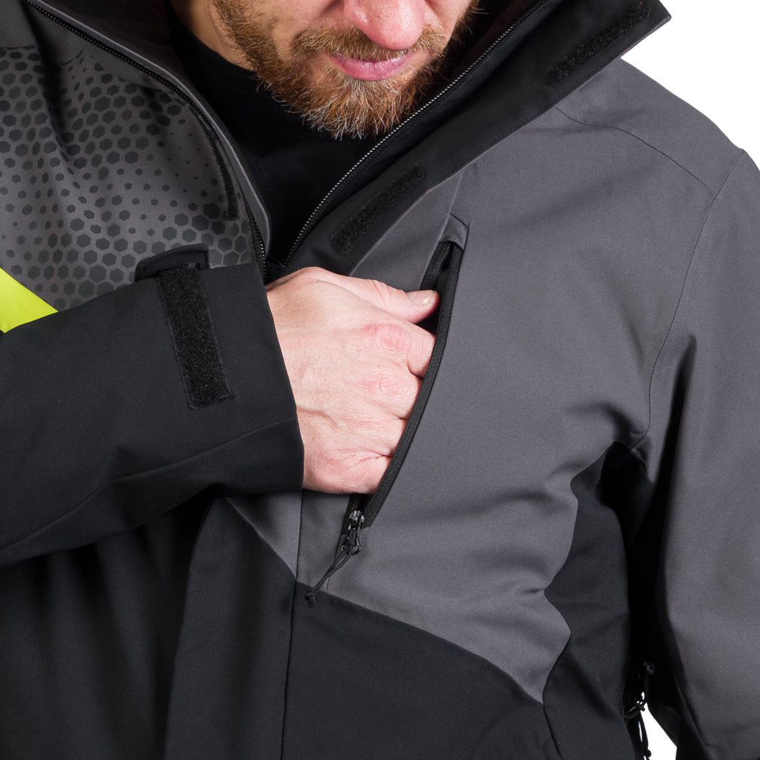 BU-5260SNW men's ski insulated trendy jacket WASH