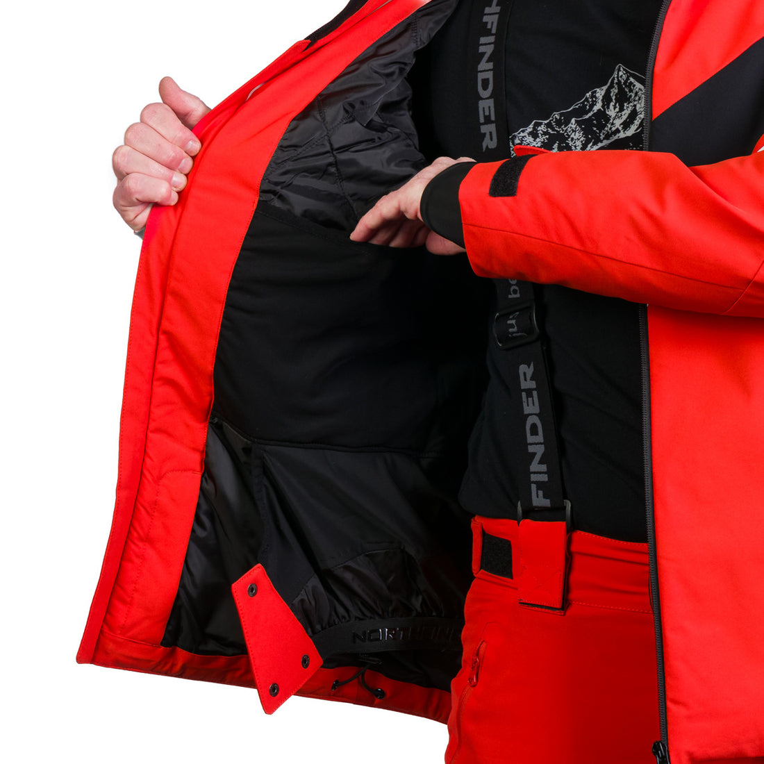 BU-5261SNW men's ski insulated trendy jacket HARDY