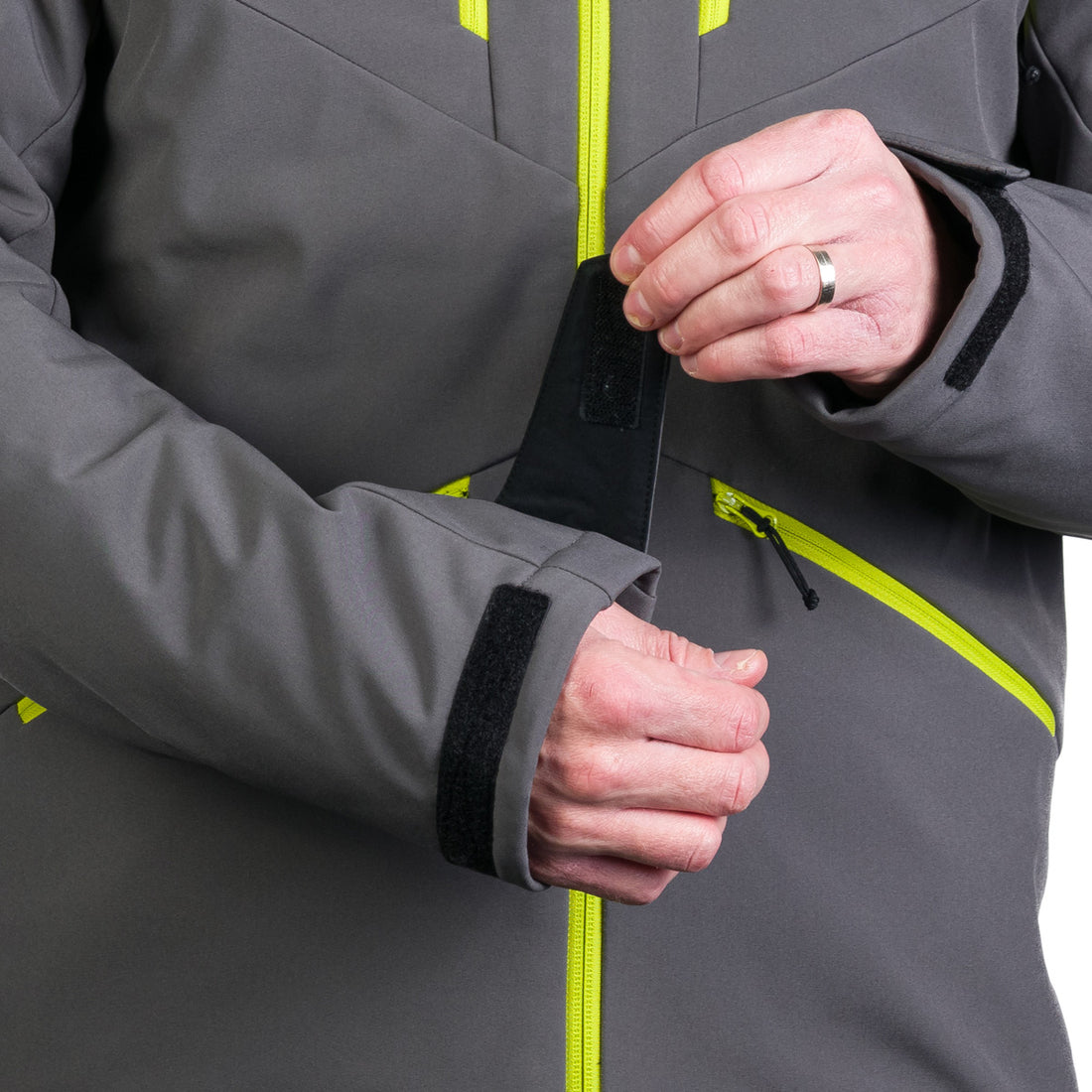 BU-5263SNW men's ski softshell insulated jacket ALPHONSE