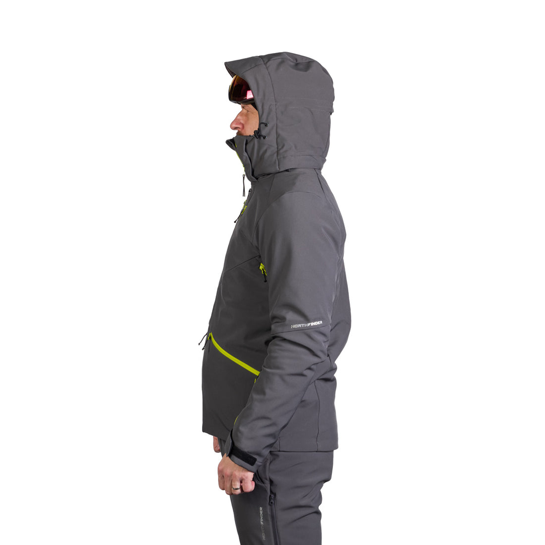 BU-5263SNW men's ski softshell insulated jacket ALPHONSE