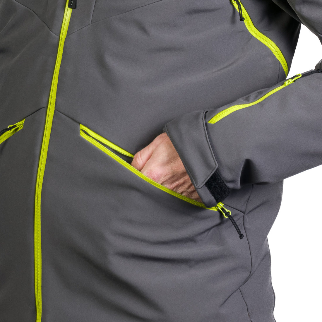 BU-5263SNW men's ski softshell insulated jacket ALPHONSE