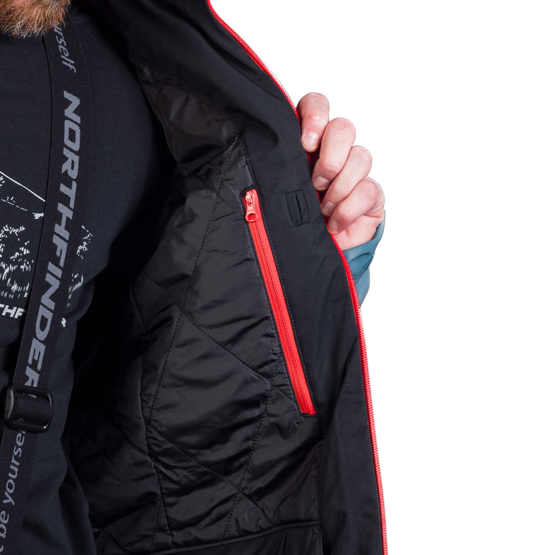 BU-5263SNW men's ski softshell insulated jacket ALPHONSE