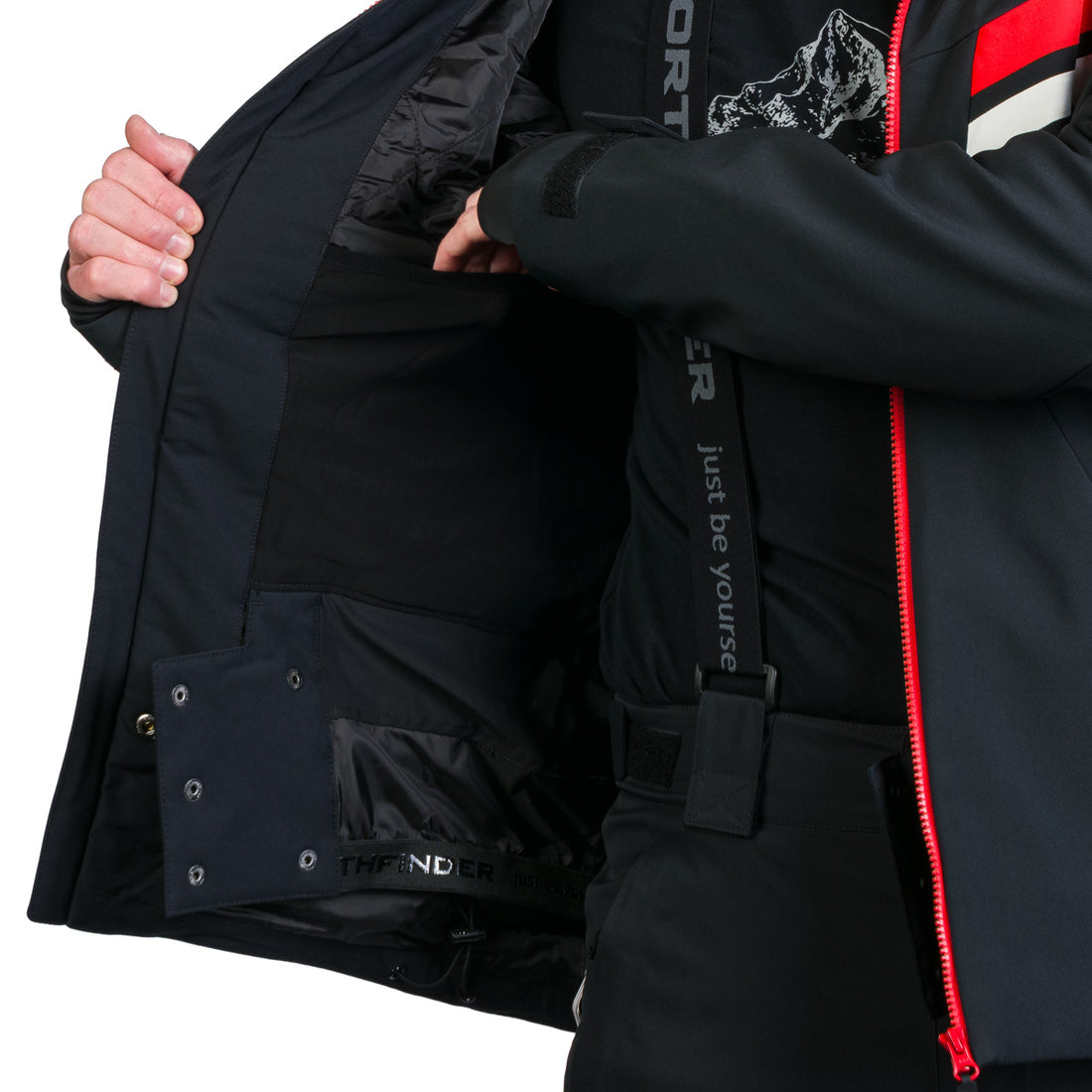 BU-5264SNW men's ski softshell insulated jacket UGO