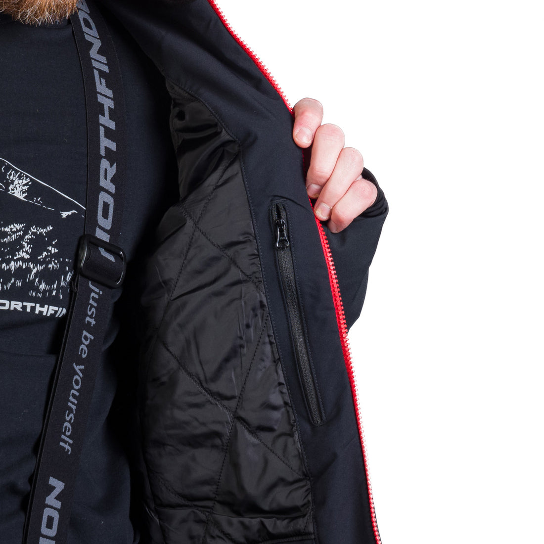 BU-5264SNW men's ski softshell insulated jacket UGO
