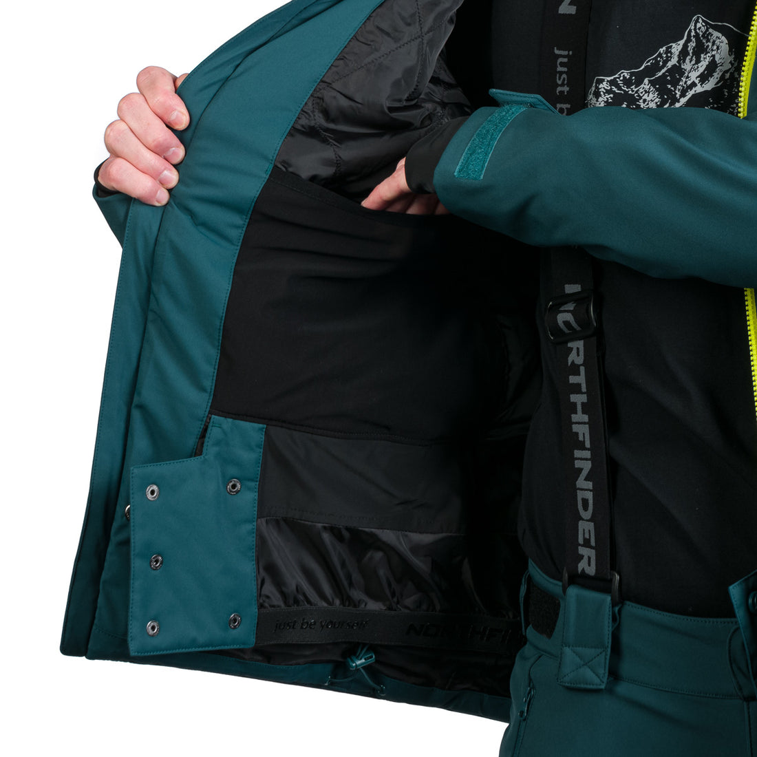 BU-5264SNW men's ski softshell insulated jacket UGO