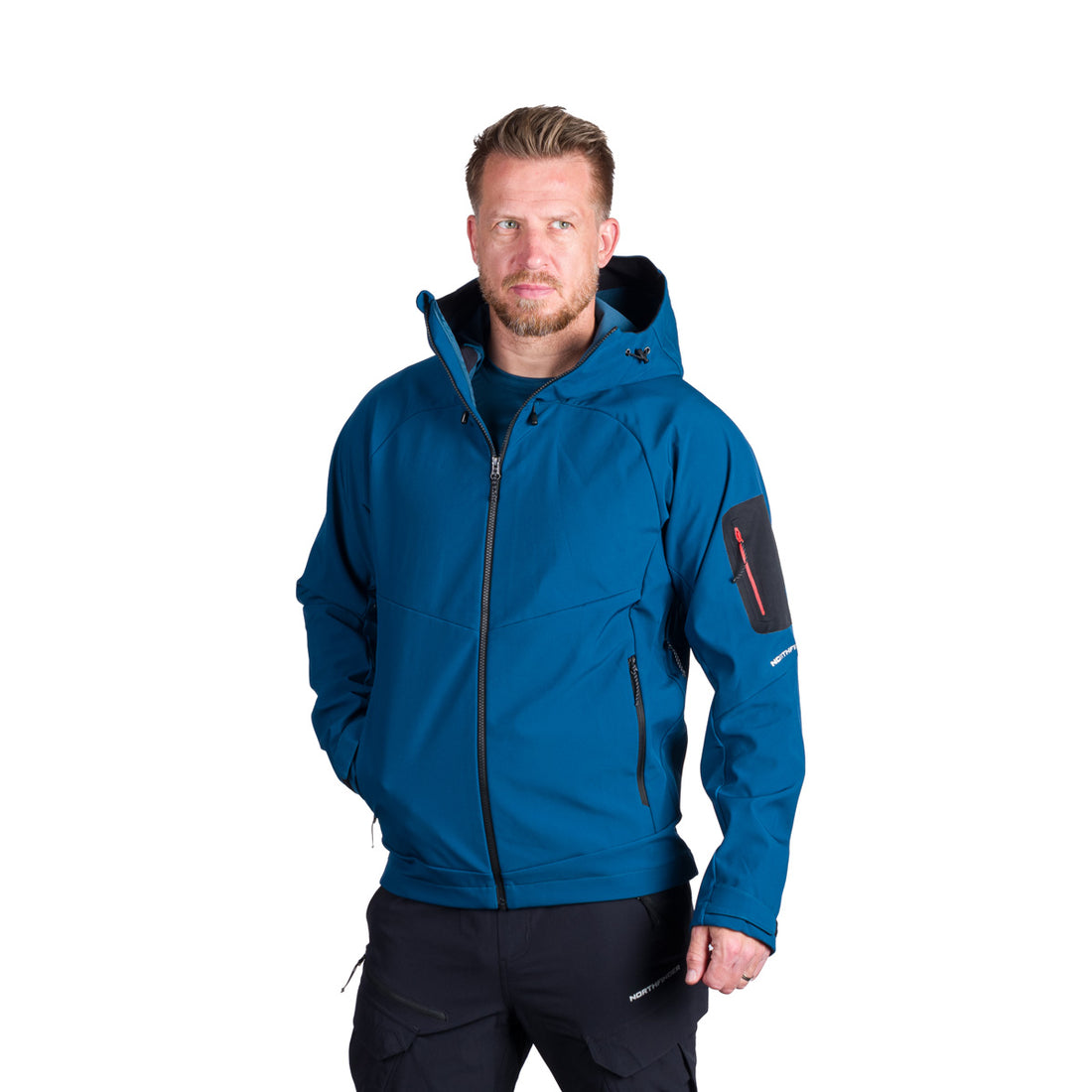 BU-5296OR men's outdoor hoody mountain softshell 3L jacket BRIO