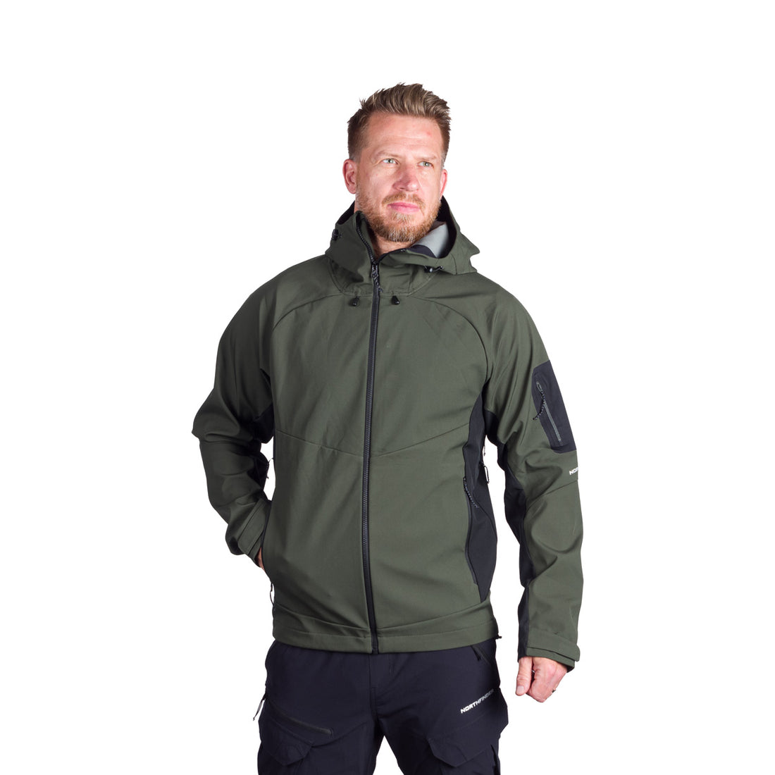 BU-5296OR men's outdoor hoody mountain softshell 3L jacket BRIO