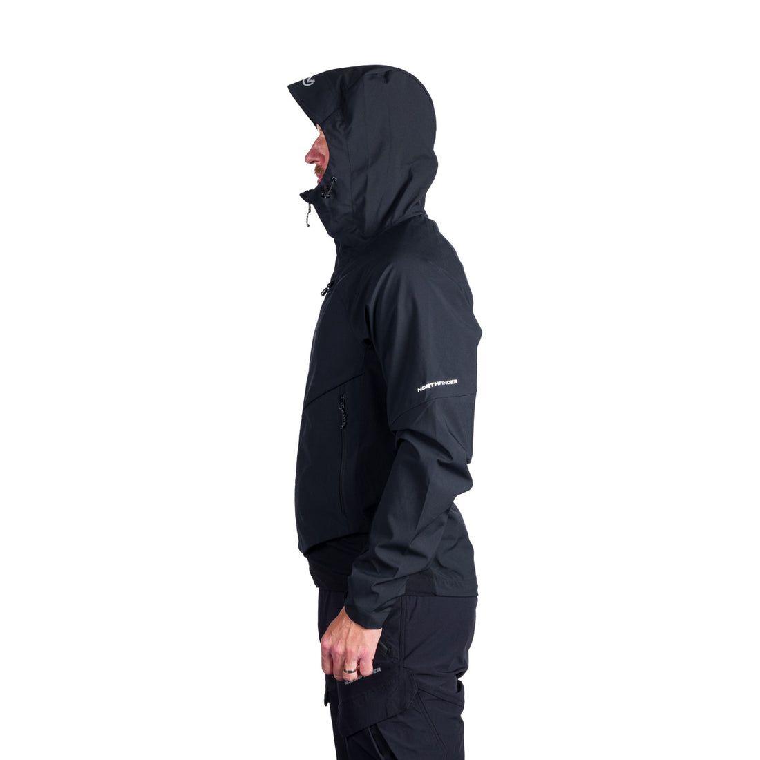 BU-5297OR men's trekking hybrid softshell active jacket CIRO