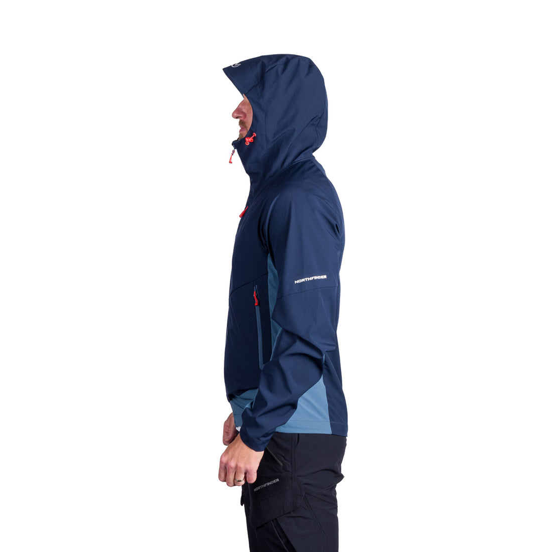 BU-5297OR men's trekking hybrid softshell active jacket CIRO