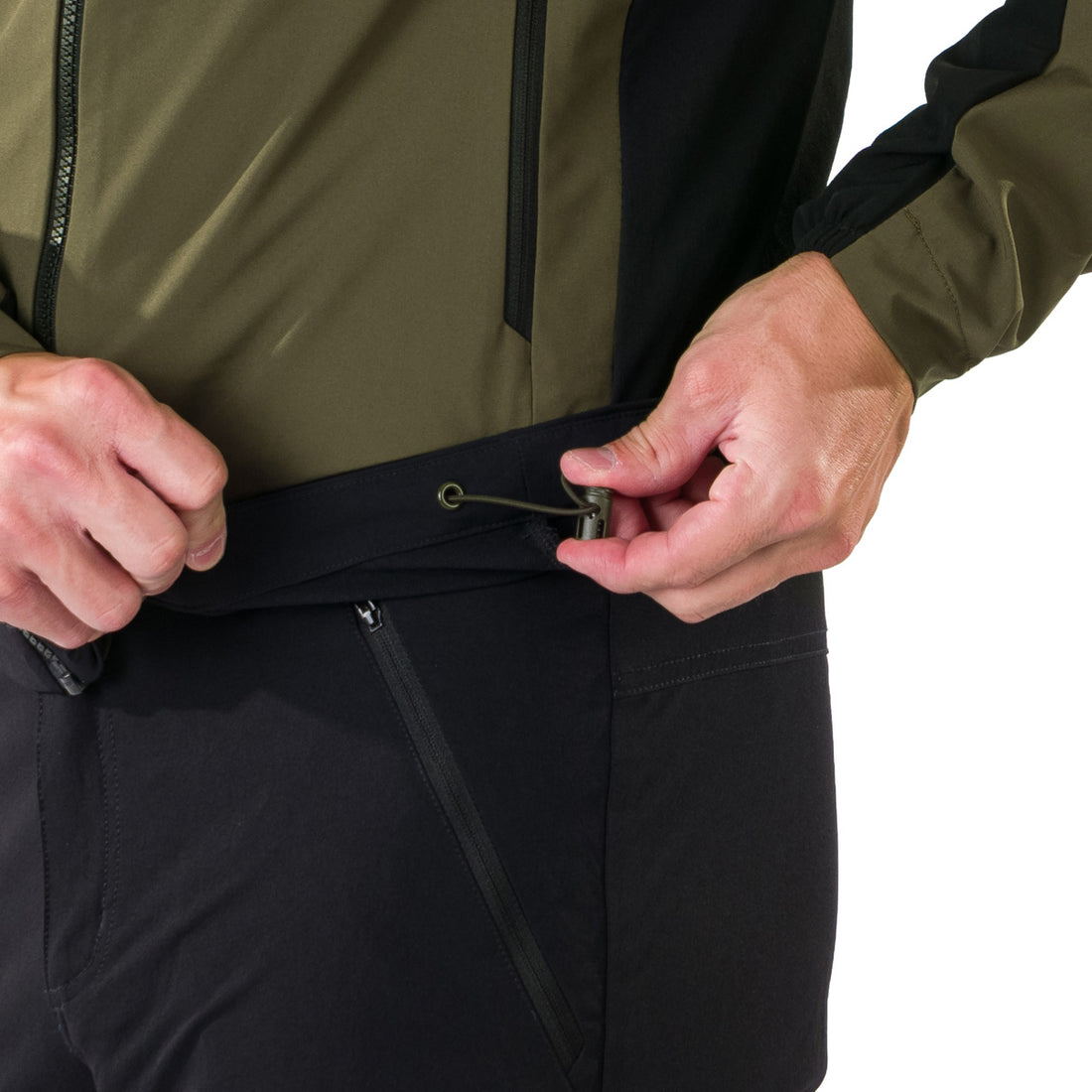 BU-5297OR men's trekking hybrid softshell active jacket CIRO