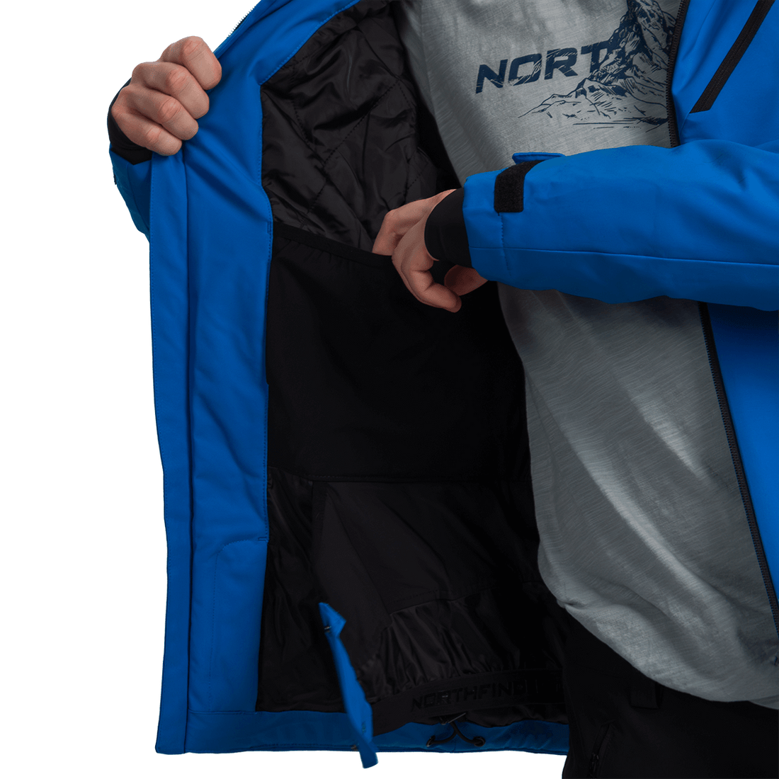 BU-5305SNW men's ski insulated trendy jacket EDUARDO