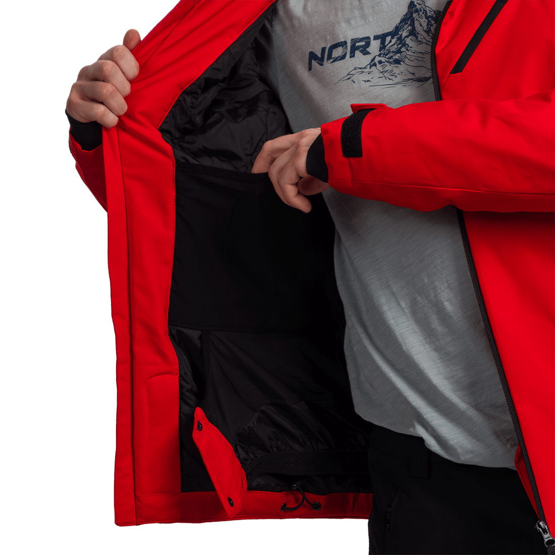 BU-5305SNW men's ski insulated trendy jacket EDUARDO