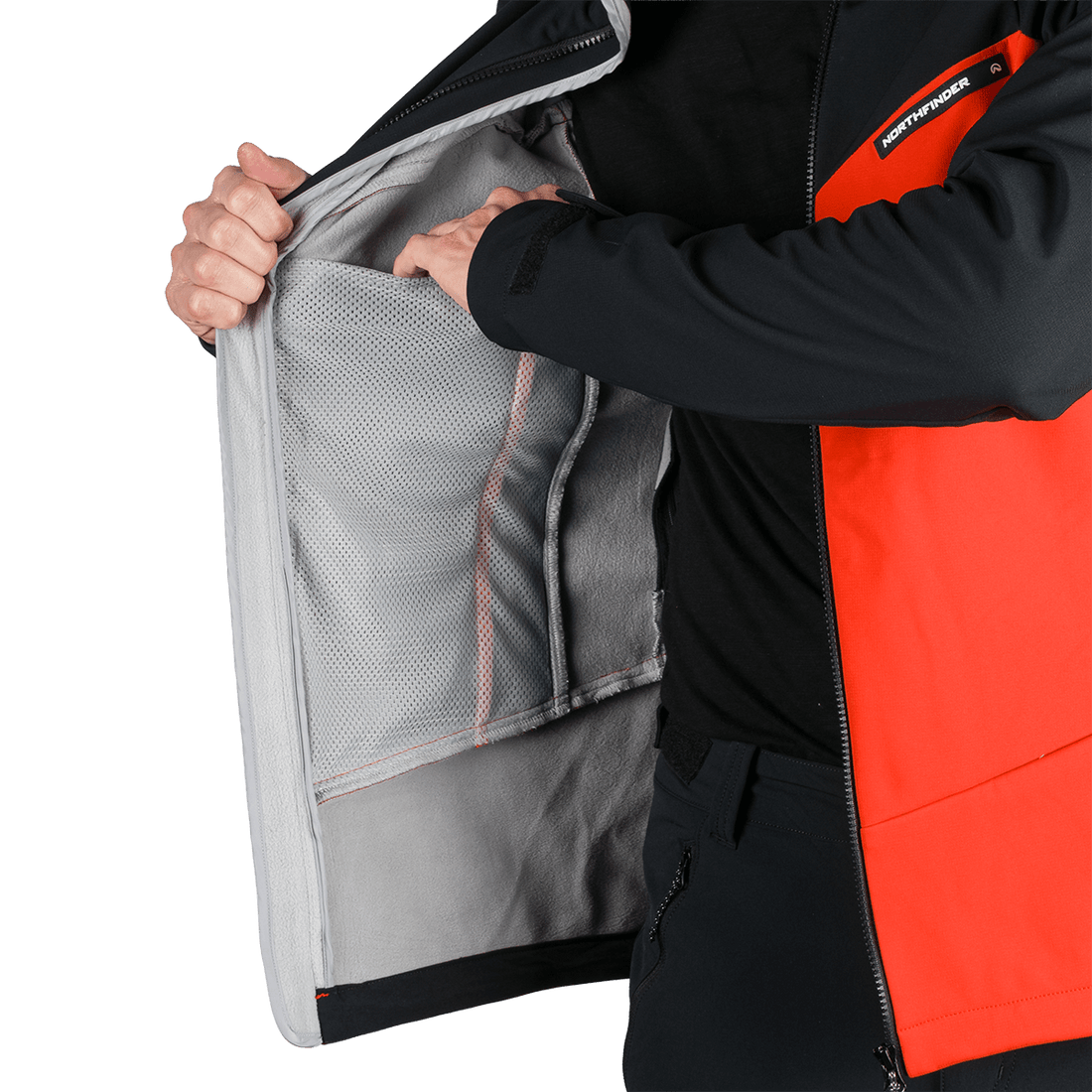 BU-5330OR men's outdoor hoody softshell jacket 3L AURELIAN