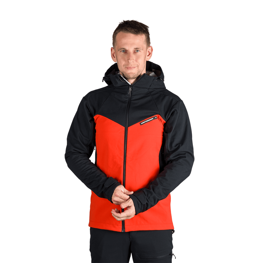 BU-5330OR men's outdoor hoody softshell jacket 3L AURELIAN