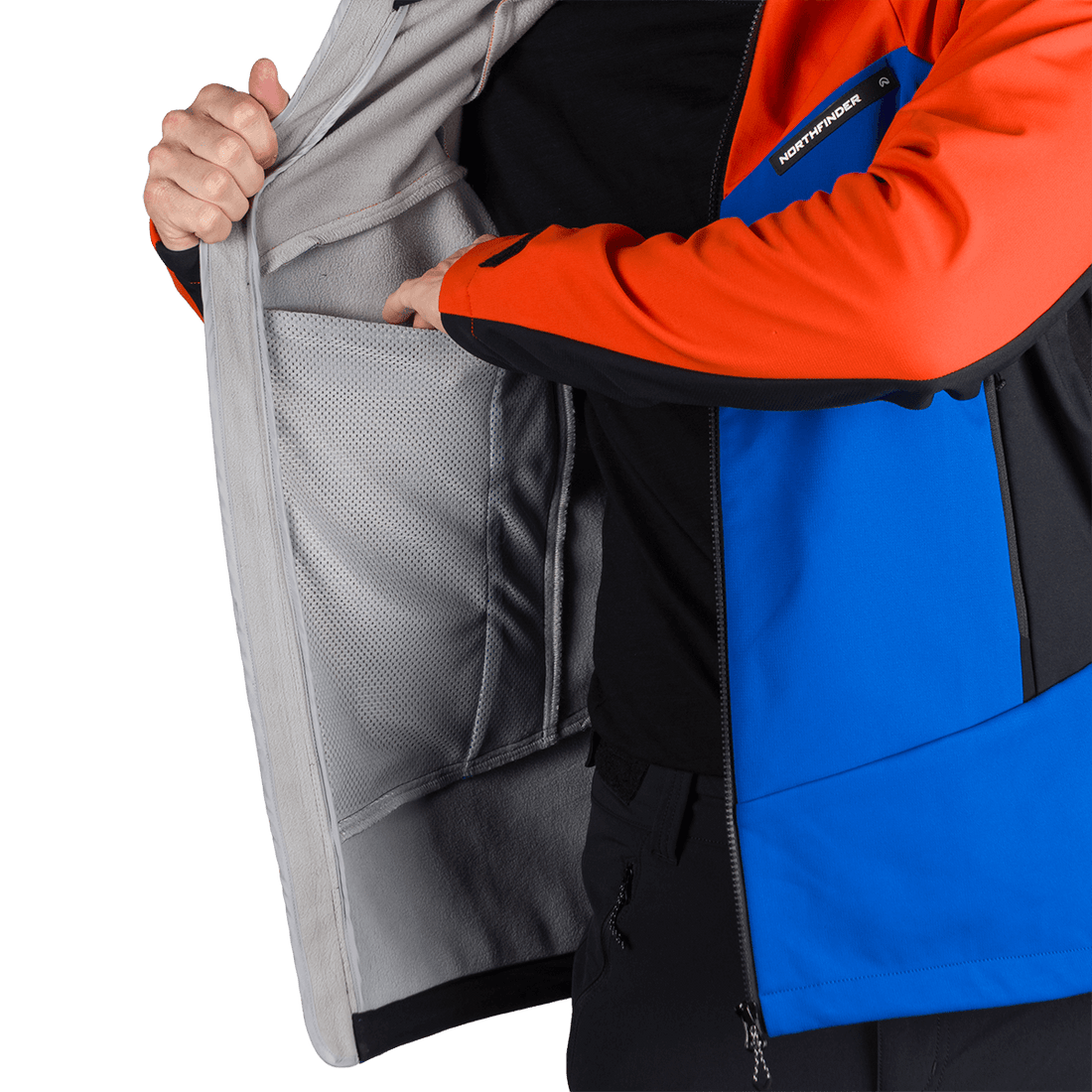 BU-5330OR men's outdoor hoody softshell jacket 3L AURELIAN