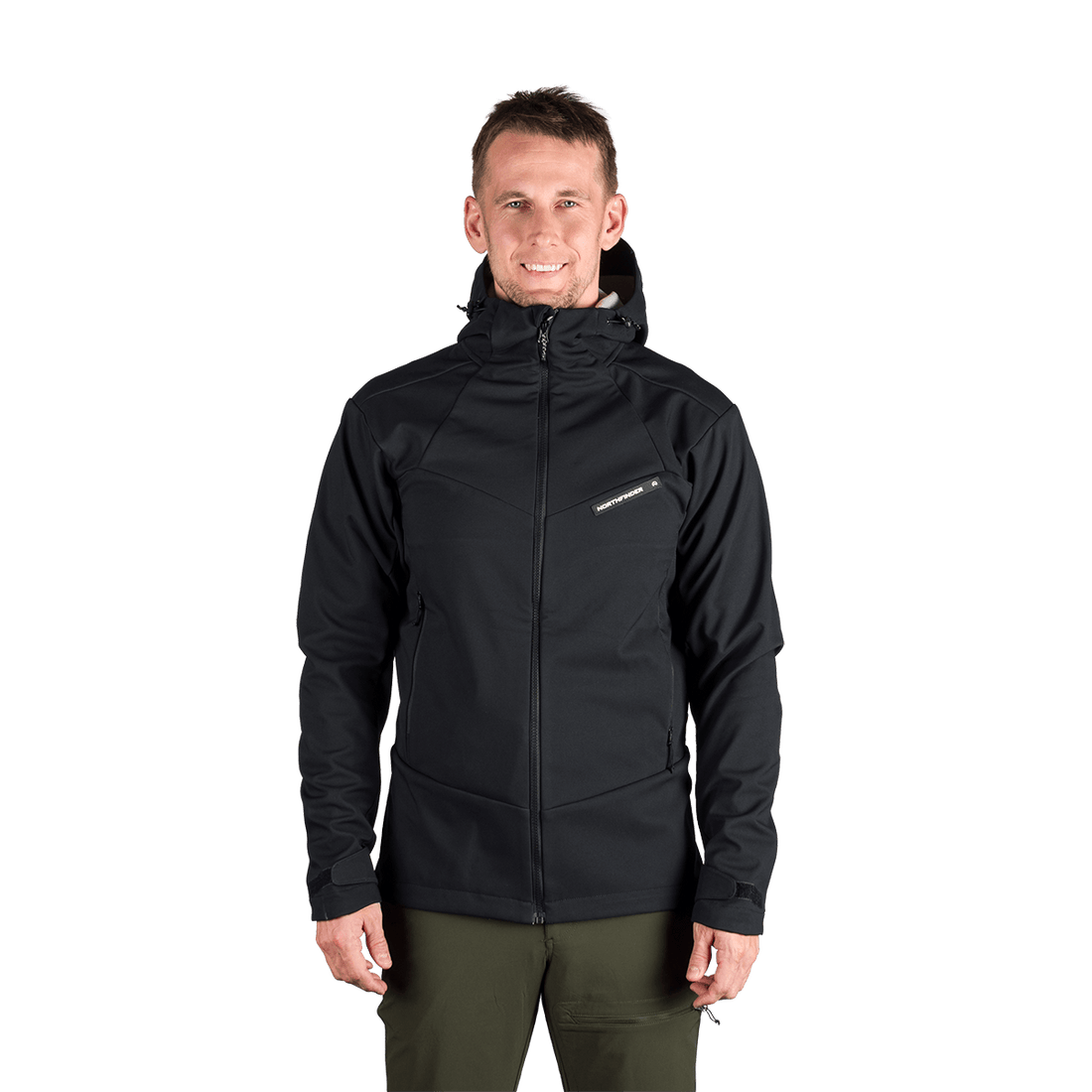 BU-5330OR men's outdoor hoody softshell jacket 3L AURELIAN