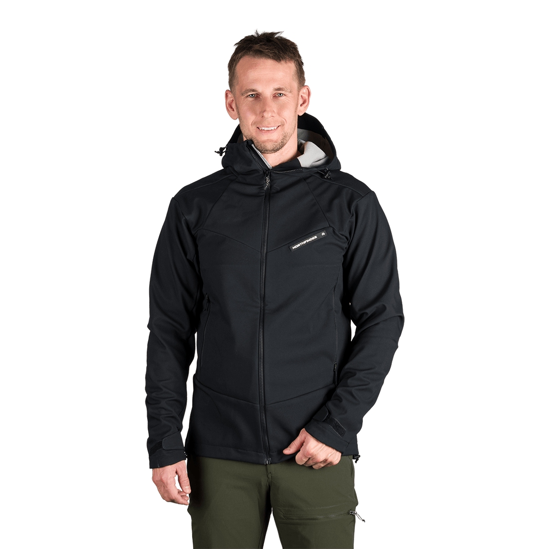 BU-5330OR men's outdoor hoody softshell jacket 3L AURELIAN