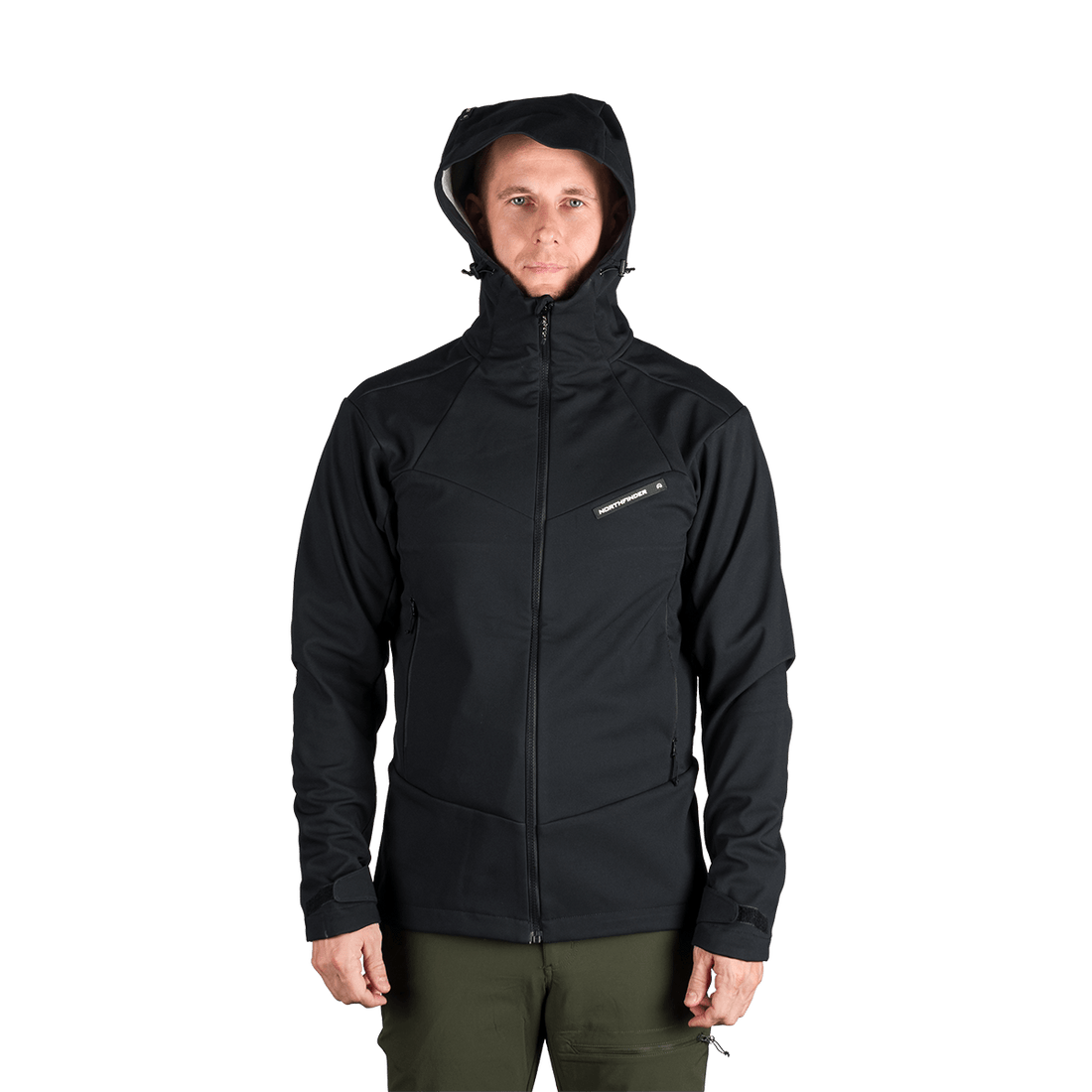 BU-5330OR men's outdoor hoody softshell jacket 3L AURELIAN