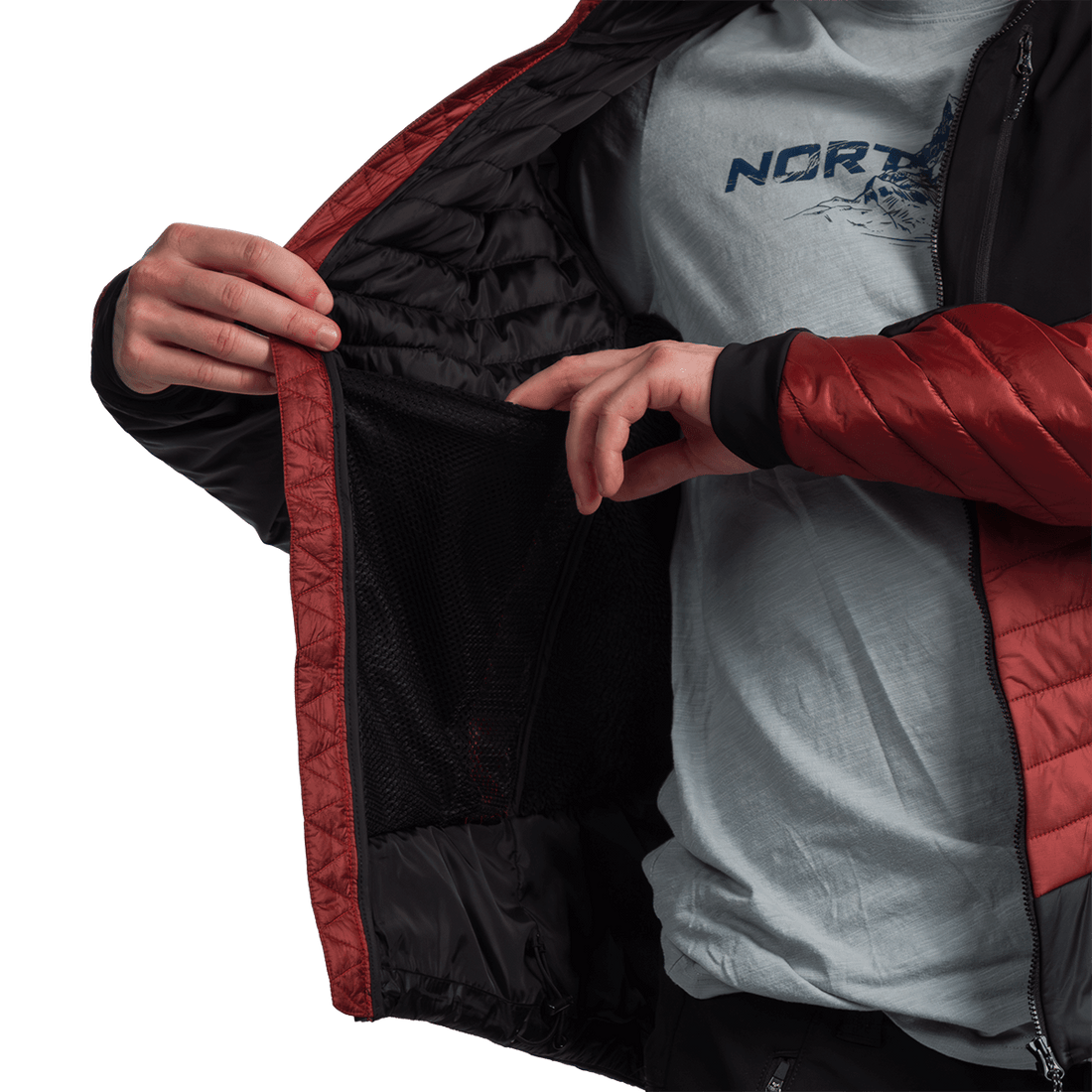 BU-5331OR men's outdoor light insulated jacket BALINT