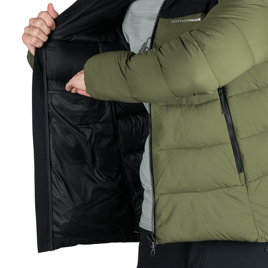 BU-5333OR men's outdoor insulated 2L jacket BRONSILAW