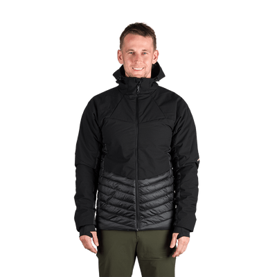 BU-5334OR men's outdoor hoody softshell hybrid jacket EMERYK