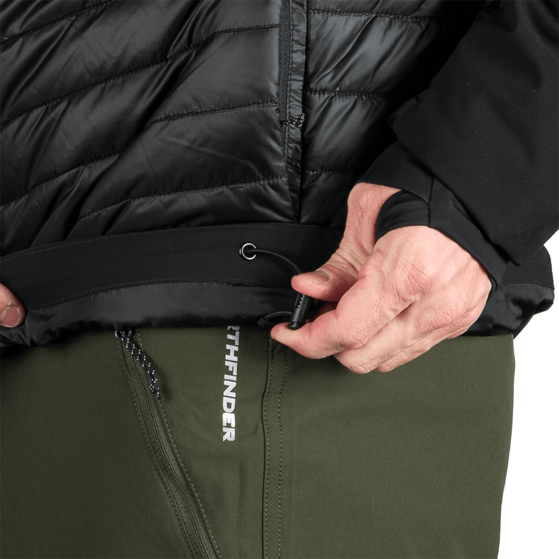 BU-5334OR men's outdoor hoody softshell hybrid jacket EMERYK