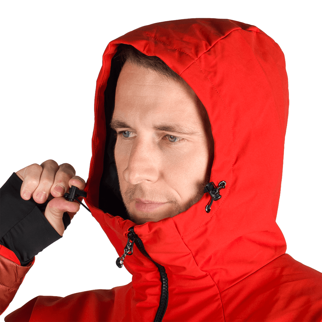 BU-5334OR men's outdoor hoody softshell hybrid jacket EMERYK