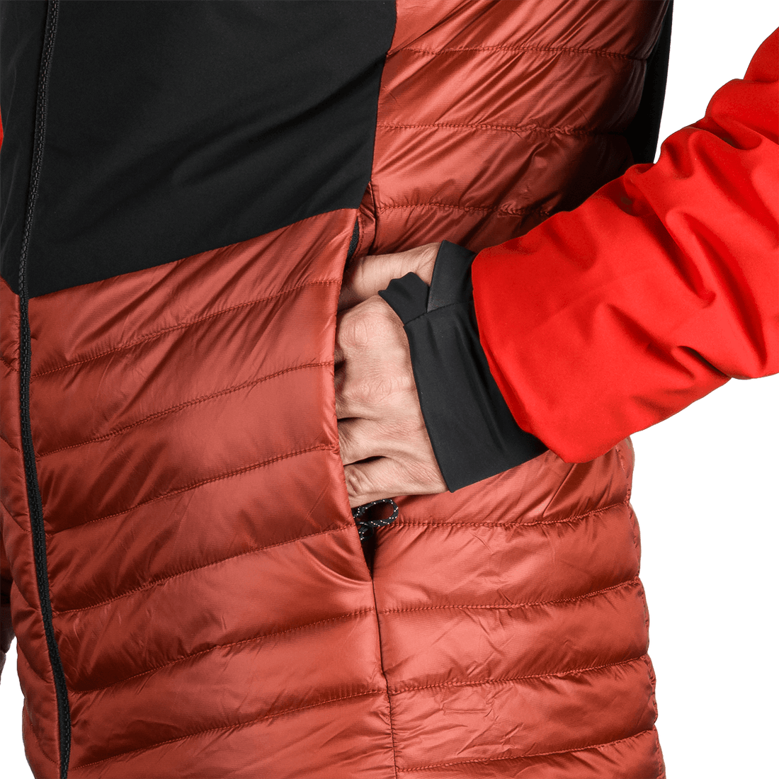 BU-5334OR men's outdoor hoody softshell hybrid jacket EMERYK