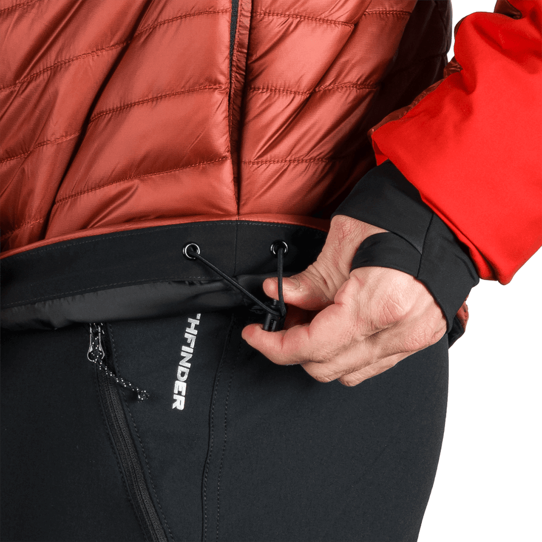 BU-5334OR men's outdoor hoody softshell hybrid jacket EMERYK