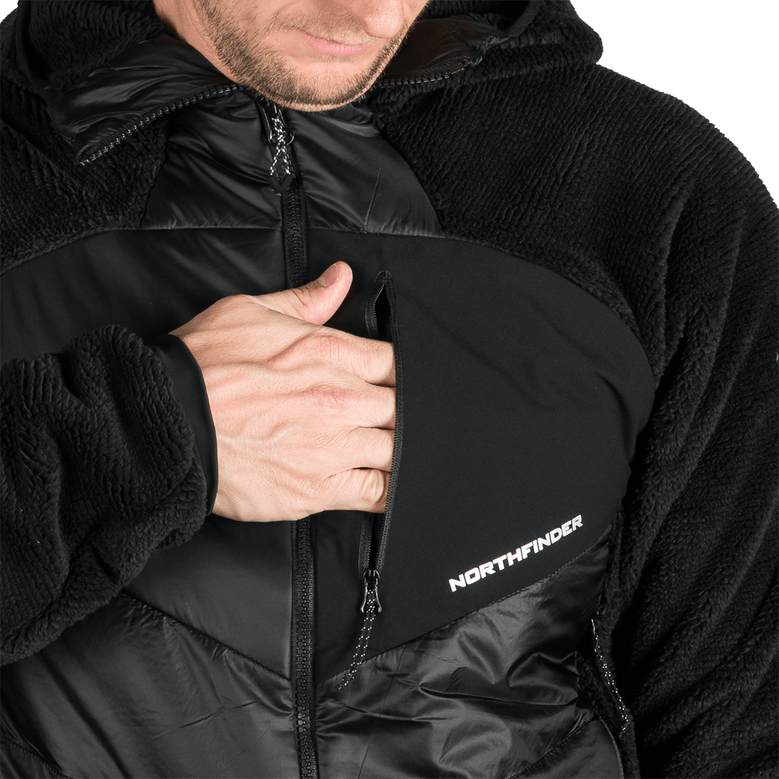 BU-5335OR men's hybrid outdoor jacket EMERYTH