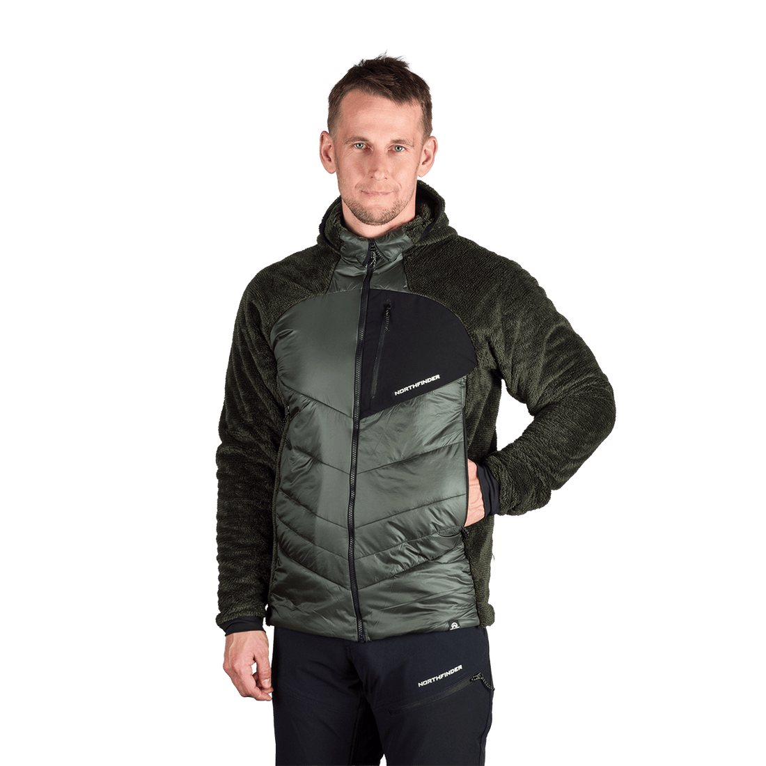 BU-5335OR men's hybrid outdoor jacket EMERYTH